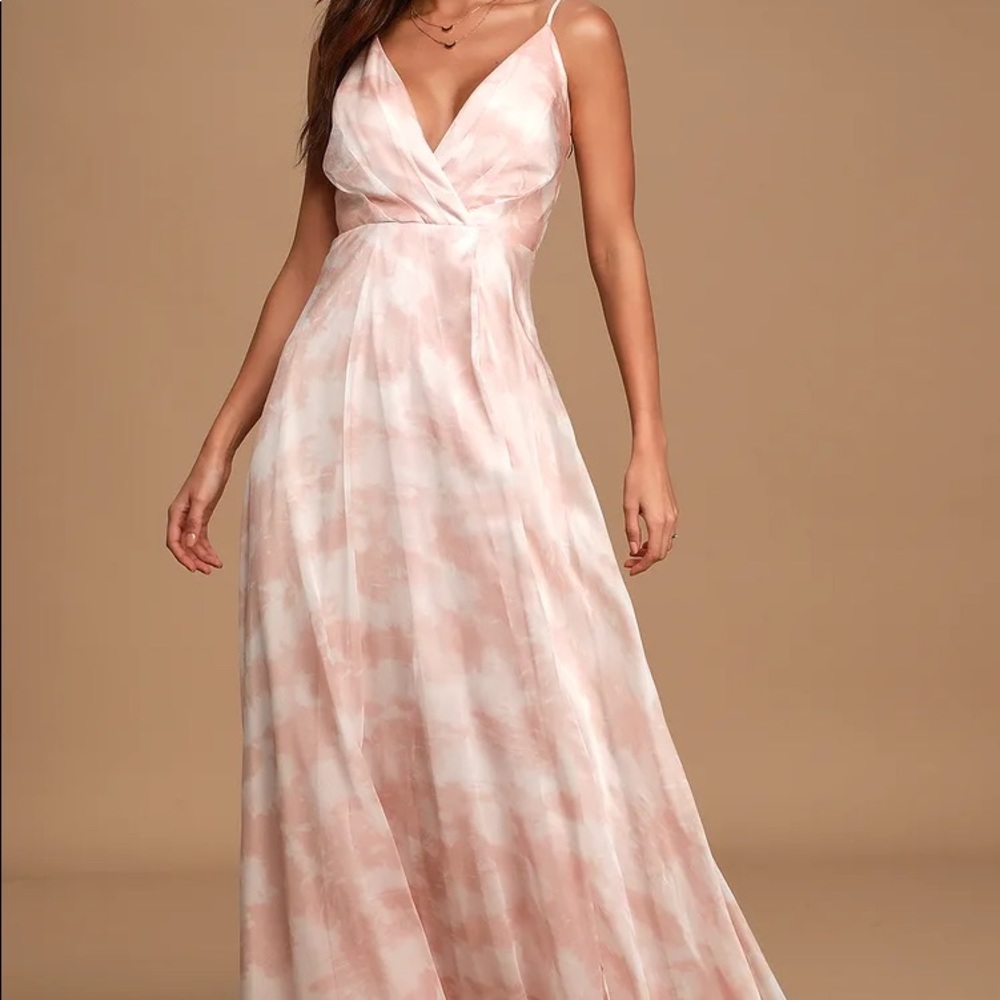 Lulus tie dye maxi dress. NWT. super cute